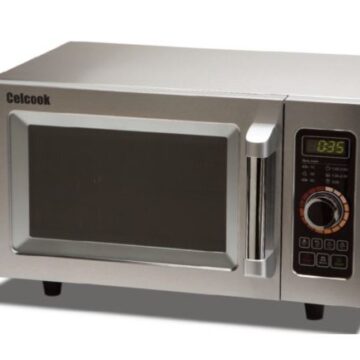 stainless steel microwave right side front
