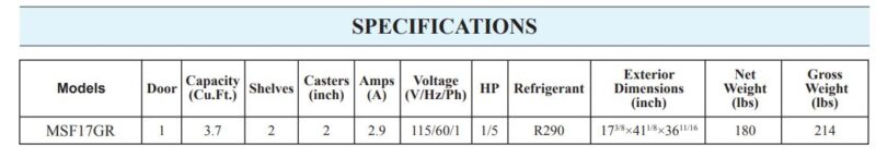 specifications