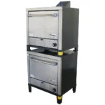 stainless steel double pizza oven