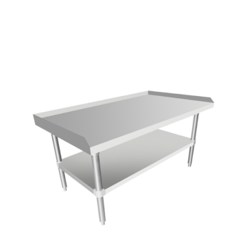 stainless steel work table left side front