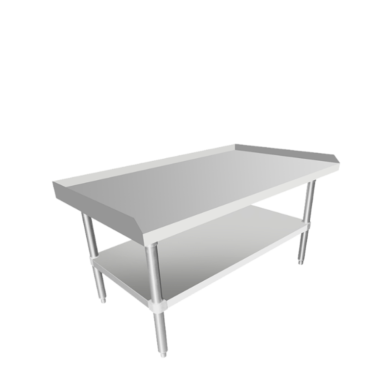 stainless steel work table left side front