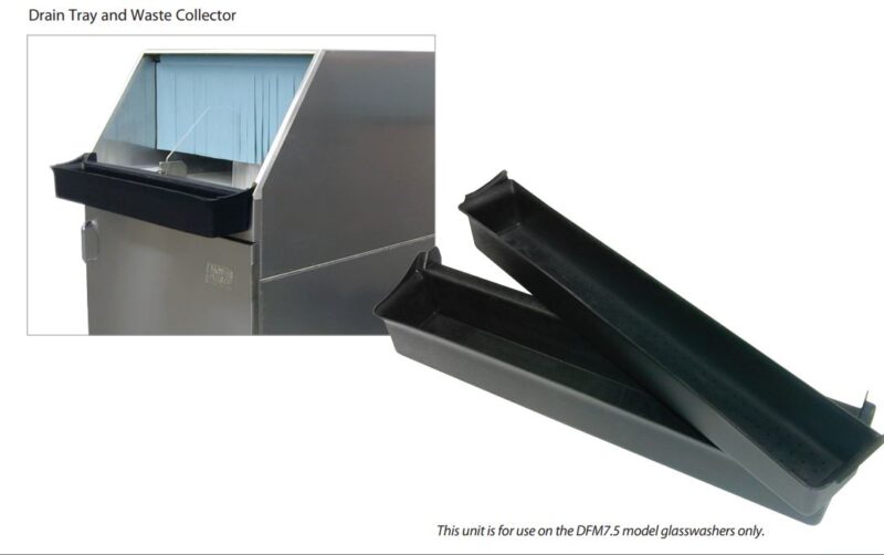 tray and waste collector black trays
