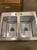 Double Tub Drop In Sink With Flat Top 10 x 14 x 10 For Sale Calgary
