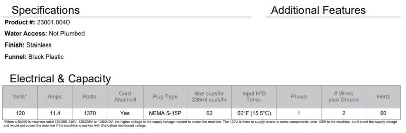 specifications 6