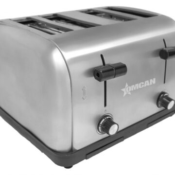 stainless steel toaster left side front