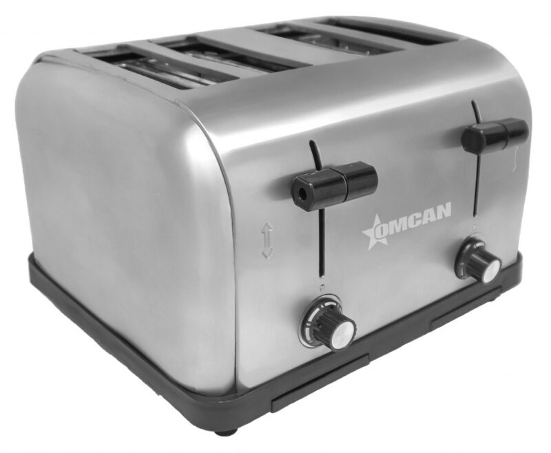 stainless steel toaster left side front