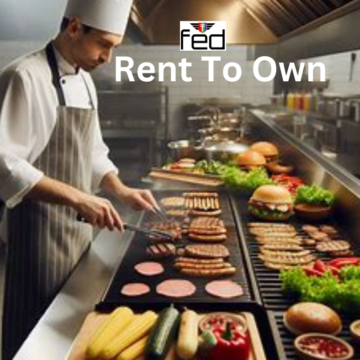 chef cooking in kitchen with rent to own by the FED