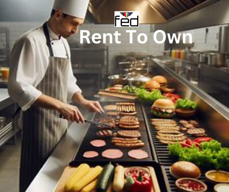 chef cooking in kitchen with rent to own by the FED