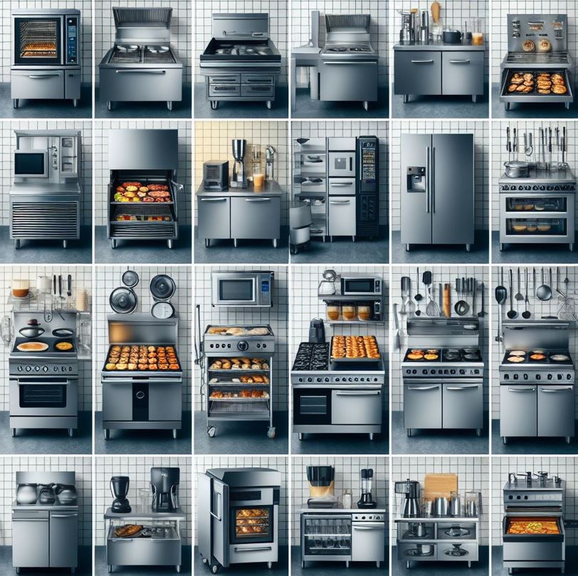 pictures of different kitchen equipment