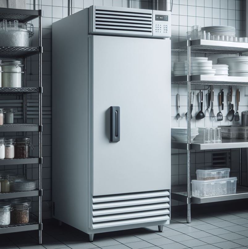 SS upright freezer