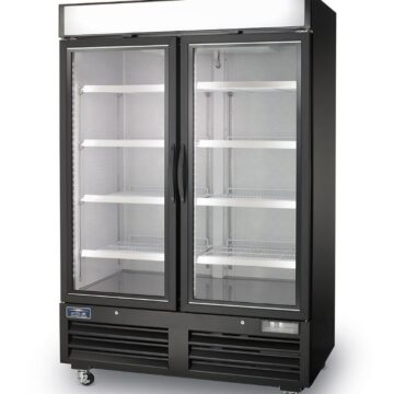 2 door display freezer