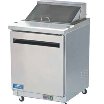 SS single door sandwich prep table