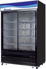 double door display cooler