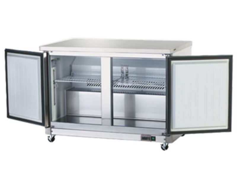 undercounter freezer open