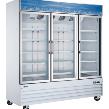 3 glass door cooler