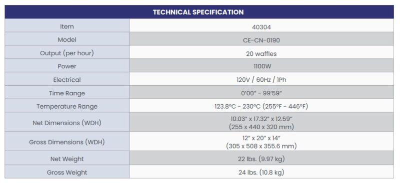 specifications