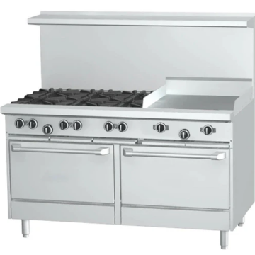 EFI 60 double oven 6 burner 24 griddle range