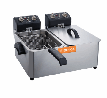 10LBS Double Basin Countertop Electric Fryer BCEF 10D