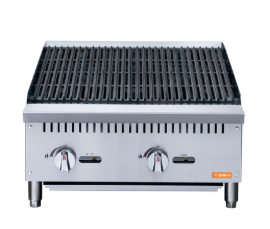 24 35,000 BTU NG LP Gas Countertop Charbroiler BRB 24