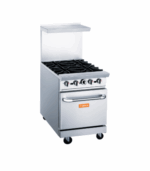 24 Wide Gas Range with 4 Burners, LPG or NG, BGR 4B