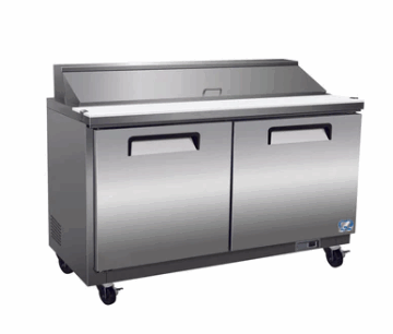 36 2 Door Sandwich & Salad Prep Table Cooler Cold Zone CZ 36ST 2D