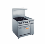 36 Gas Range Double Oven With 12 Griddle and 4 Burners, LPG or NG, BGR 4B G12