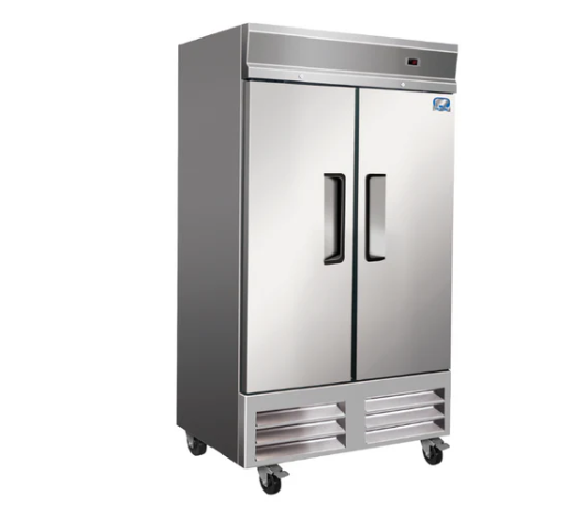 40 Upright Solid 2 Door Reach in Refrigerator Cooler CZ 40R 2D