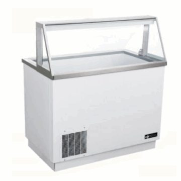47” Ice Cream Dipping Display with Sneeze Guard FICDC 47