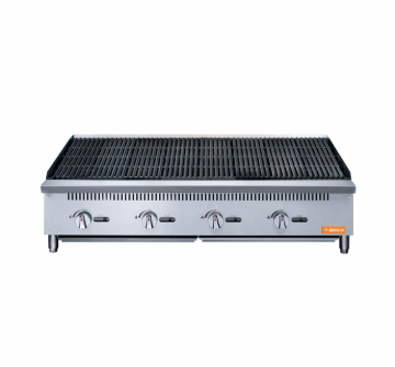 48 140,000 BTU NG LP Gas Countertop Charbroiler BRB 48