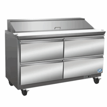 48 4 Drawer Sandwich Salad Megatop Prep Table Cooler Cold Zone CZ 48STM 4D