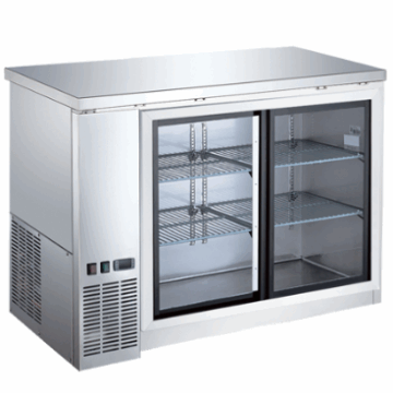 49 2 Sliding Glass Door Stainless Steel Back Bar Cooler CBBSGDS2 48CC