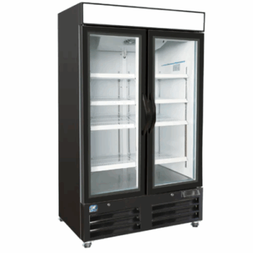 54 Upright Glass 2 Sliding Door Merchandiser Refrigerator Cold Zone 49 CuFt CZ 31R54 G2S