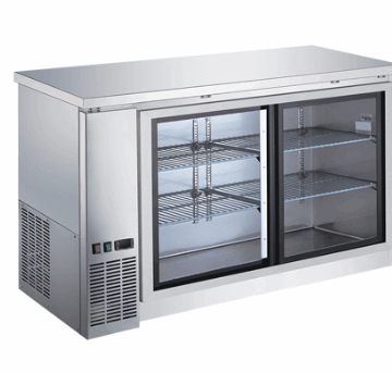 60 2 Sliding Glass Door Stainless Steel Back Bar Cooler CBBSGDS2 60CC