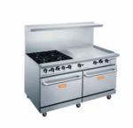 60 Gas Range Double Oven With 36 Griddle and 4 Burners, LPG or NG, BGR 4B G36