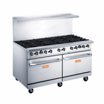60 Wide Gas Range with 10 Burners, LPG or NG, BGR 10B