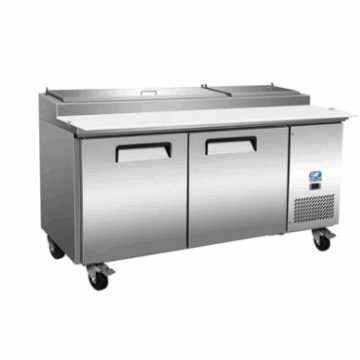 71 2 Door Pizza Prep Table Cold Zone 71PPT 2D