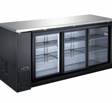73 3 Sliding Glass Door Back Bar Cooler CBBGDS3 72CC
