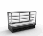 80 Square Glass Floor Refrigerated Display Case Cooler DSF80