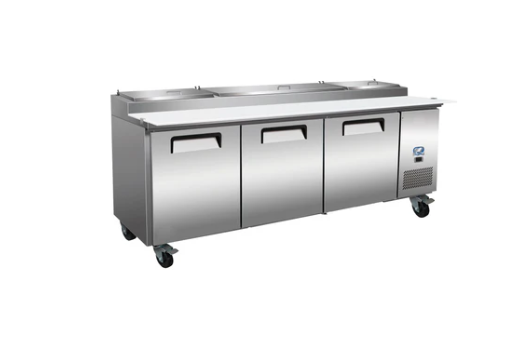 94 3 Door Pizza Prep Table Cold Zone CZ 94PPT 3D