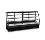 94 Curved Glass Floor Refrigerated Display Case Cooler DS94