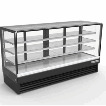 94 Square Glass Floor Refrigerated Display Case Cooler DSF94