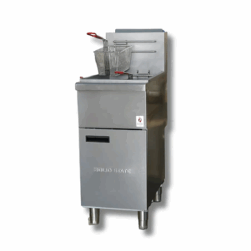 120,000 BTU NG or LP 50 lbs. Capacity Gas Deep Fryer, Hot Zone HZ F4S For Sale Canada
