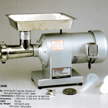 12lbs Capacity, Stainless Steel 1 HP Electric Meat Grinder TB 300E