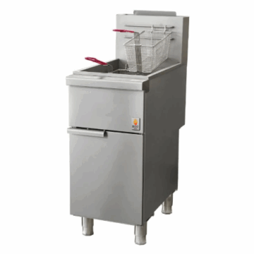 150,000 BTU NG or LP 90 lbs. Capacity Gas Deep Fryer, Hot Zone HZ F5