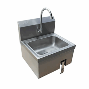 16 x 16 x 18 Wall Mount Hand Sink With Knee Valve and Faucet SIH817 K