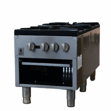 160,000 BTU 2 Burner NG or LP Gas Stock Pot Range Hot Zone HZ SP 2