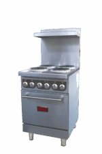 24 Commercial Electric Range with 4 Burners and Standard Oven – 208V, 13kW, 1Ph 49169