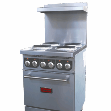 24 Commercial Electric Range with 4 Burners and Standard Oven – 208V, 13kW, 1Ph 49169