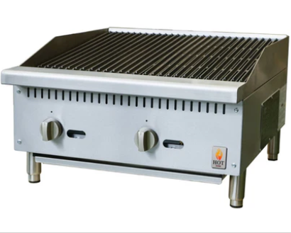 24 Countertop Gas Charbroiler Zone NG or LP Hot Zone HZ CB24 M