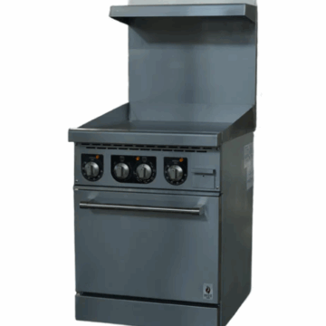 24 Wide Electric Range Griddle 208 or 240 Volt, 1 or 3 Phase, Hot Zone HZ ER24 24G